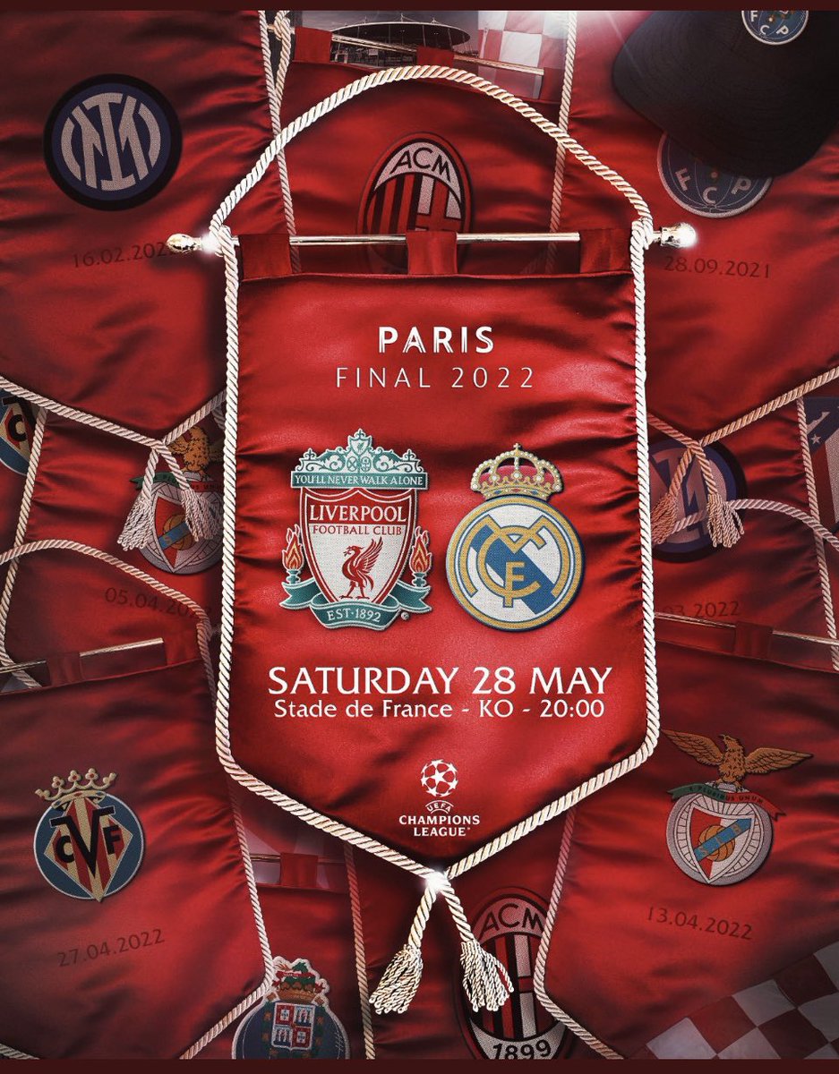 In Paris @LFC @realmadriden #ChampionsLeague final. European Royalty 🏆