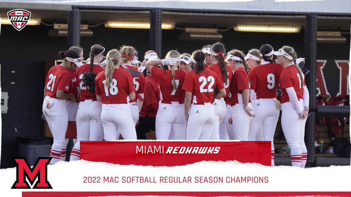 2022 MAC Softball Regular Season Champs!🏆🏆🏆

<a href="/MiamiOH_SB/">Miami Softball</a> | #MACtion