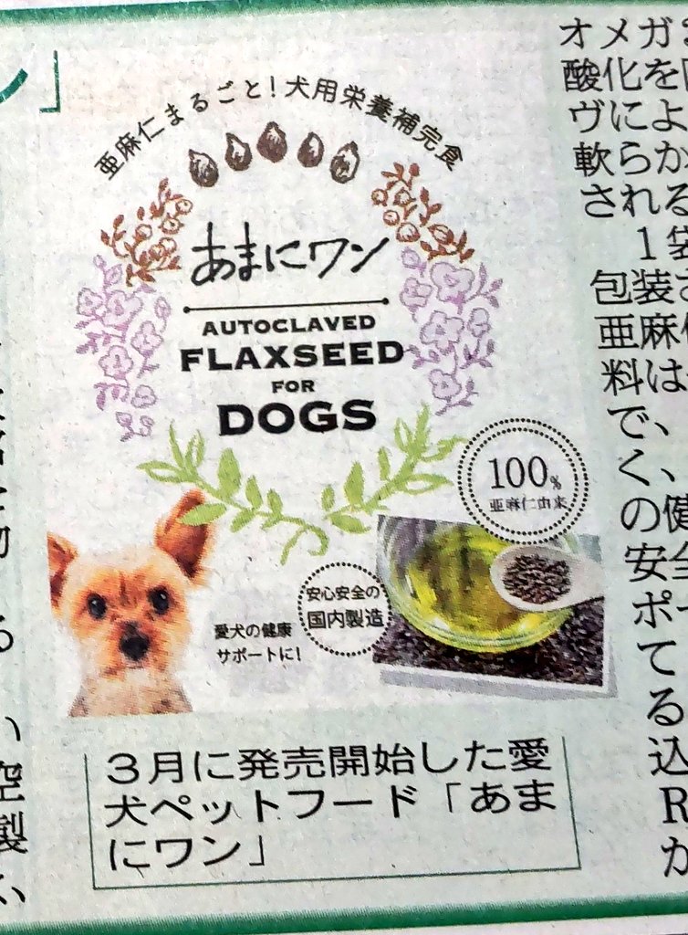 犬用栄養補完食 天然 亜麻仁 亜麻仁油 ペット 健康 食物繊維 抗酸化 アマニ あまに 植物性 日本製 犬用 愛犬 腸内環境