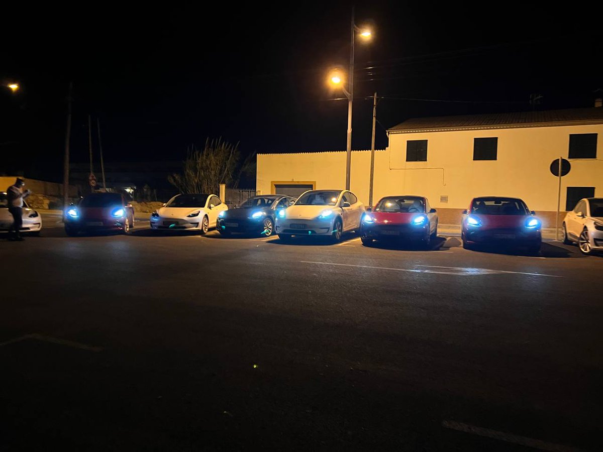 Hoy hemos conseguido superar el récord de asistentes en una quedada 💪🏻💪🏻💪🏻 Risas, anécdotas, buena comida y fantástica compañía 
#Tesla #IllesBalears #quedada