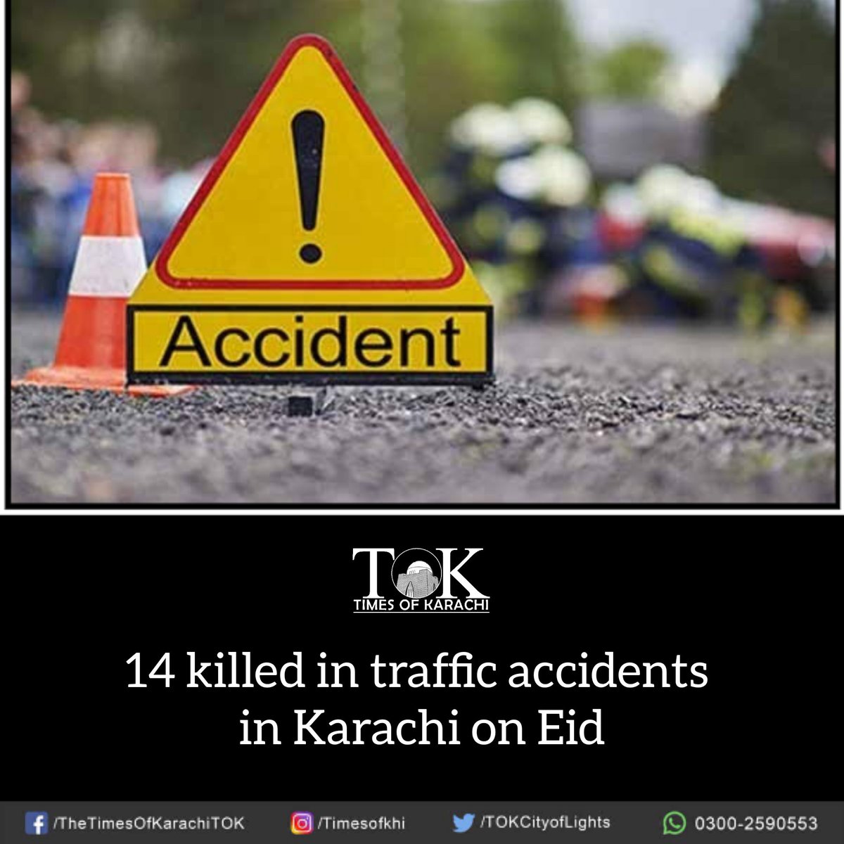 During the first two days of Eid in #Karachi, 14 people were killed and more than 100 injured in dozens of traffic accidents.

Read: bit.ly/3sbvJSE