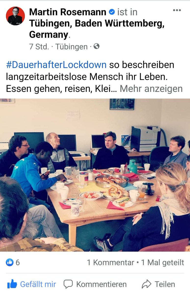 Danke @MartinRosemann , dass du unsere Kampagne #Dauerhafterlockdown bei Facebook unterstützt! #zusammen #NeueChancen #Arbeitsmarkt