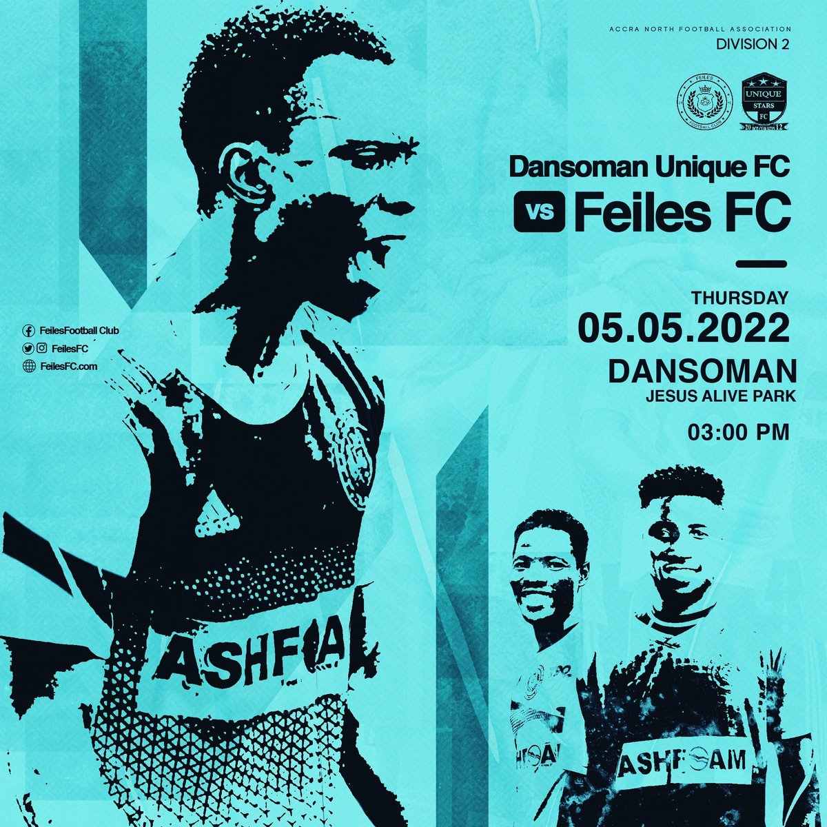 feilesfc's tweet photo. Feiles FC!!!
Our league match comes off tomorrow at 3pm at the Dansoman Jesus Alive Park.
AGBENAAAAAAA!!!!!
#football #ghana #ghanafootball #star #superstar #league #matchday #kickoff #fantasticfootball #soccer #skills #professionals #talented #africa #ashfoam #accra #worldwide https://t.co/ccBjlrUxnf
