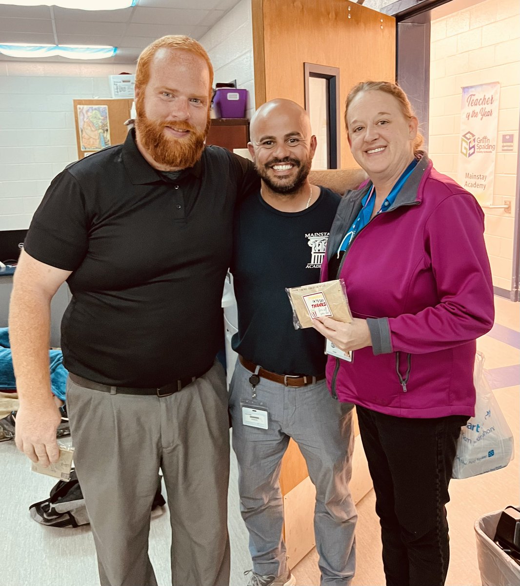 Teacher appreciation week - day 3: “popping in to say thanks for being a great teacher”. We love our Mainstay staff!!! They have a very challenging but rewarding job! ❤️❤️👏👏