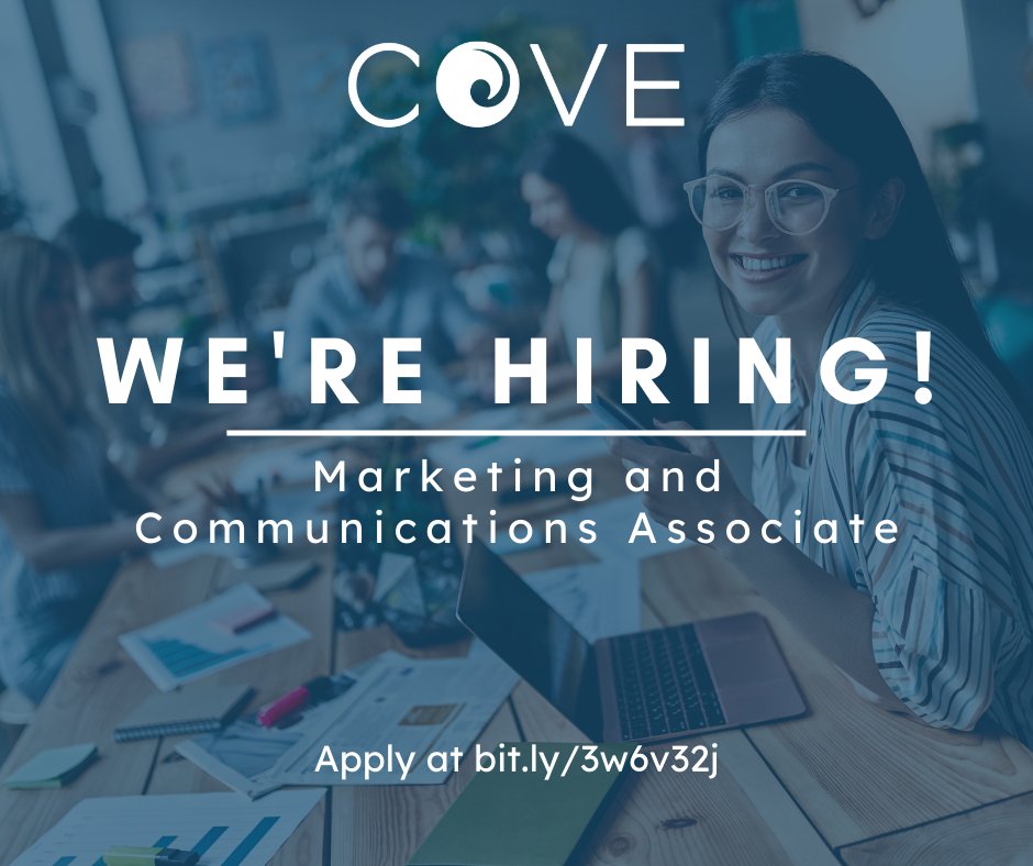 COVE_Solutions's tweet photo. Work at COVE! 👋 We're looking for a Marketing and Communications Associate to join our team. 

Meet the brightest minds in ocean technology and help deliver COVE's messaging and brand across the global ocean sector.

Apply before 3 pm on May 26: https://t.co/wYpKDBvXXb

#career https://t.co/2foG2E0nIQ