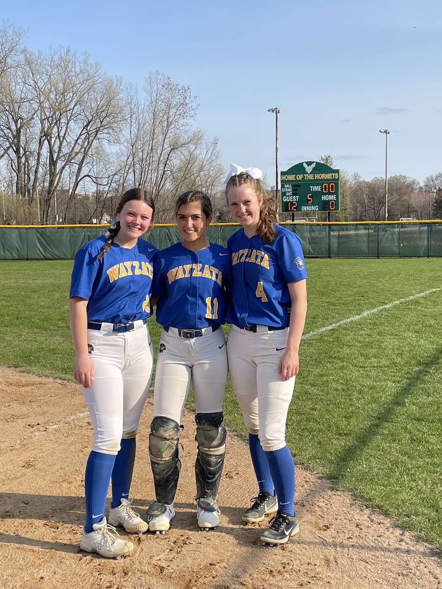 Three different players hit homeruns tonight to lead our team over Edina 12-0 in 5 innings. Mandy Pelatowski threw all five innings giving up 1 hit. We’re back in action against Chaska tomorrow at home.