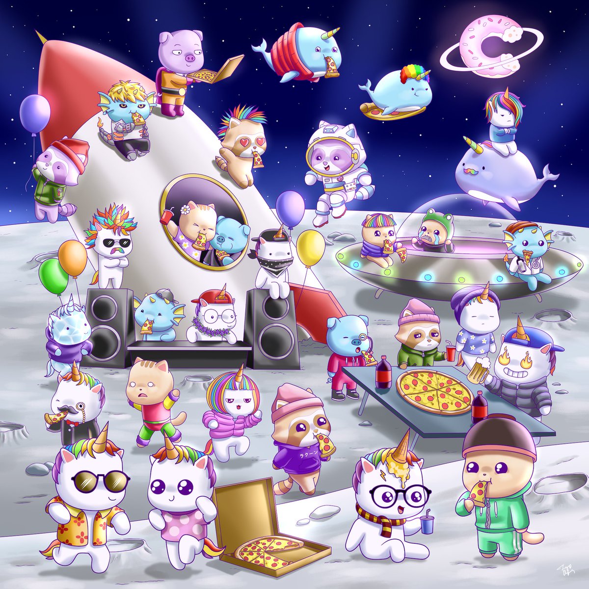 Nothing to see here. 

Just having a pizza party to celebrate our #Chubbishop launch 🍕 🎉

If you like pizza as much as we do...

Check out our chubbislice line! 👇
First come, First Served!

shop.chubbiverse.com