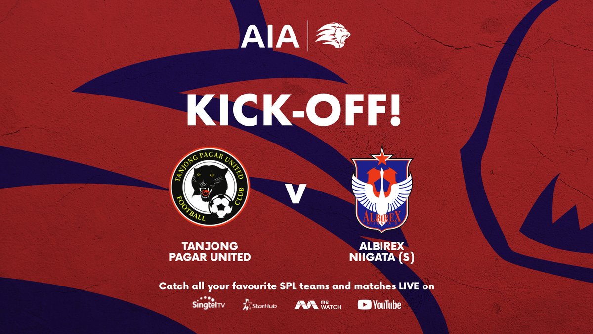 SGPremierLeague's tweet photo. KICK-OFF! Tanjong Pagar vs Albirex #SPL #TPUALB
LIVE β‘οΈ YouTube (https://t.co/HV9qgkhtXB), meWATCH (https://t.co/fHQKsogBfU), Singtel Ch 111, StarHub Ch 202 https://t.co/BFwuaHcNUZ