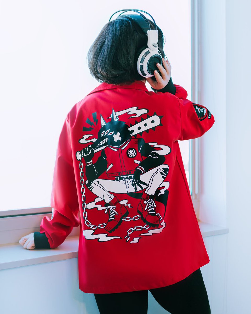 kinwamonster's tweet photo. BIG BAD and UNLUCKY CAT Jackets are back in stock!! https://t.co/2Vda98Z0jv
