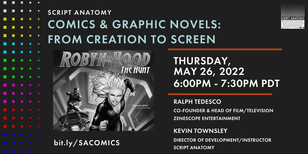 tbhattacharya's tweet image. WRITERS: @ShutUpILoveIt1 and @Syeeel have put together another awesome @ScriptAnatomy panel *free &amp;amp; open to all in the #WritingCommunity on COMICS &amp;amp; GRAPHIC NOVELS! Register here at bit.ly/SACOMICS