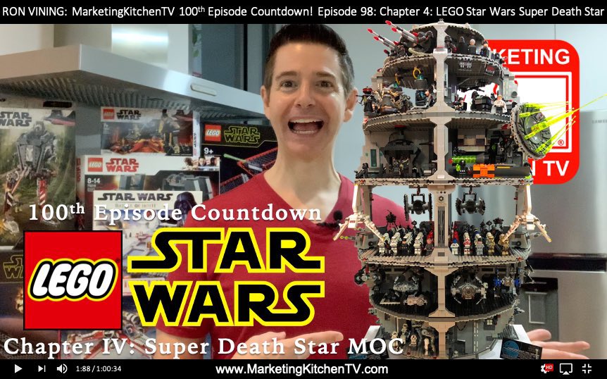 RonaldVining's tweet photo. 📢👨‍🍳📺 #MayTheFourth Flashback!
2020 @MktKitchenTV💯th Countdown! Host @RonaldVining shared his @LEGO_Group #StarWars collection across Chapters 1 of 6:#LEGO @StarWars Sets &amp; MOCs from #StarWars Episode 1 to Episode 9… Much more to come, soon via https://t.co/lyjlj1u7PK https://t.co/H0SF0r0sX7