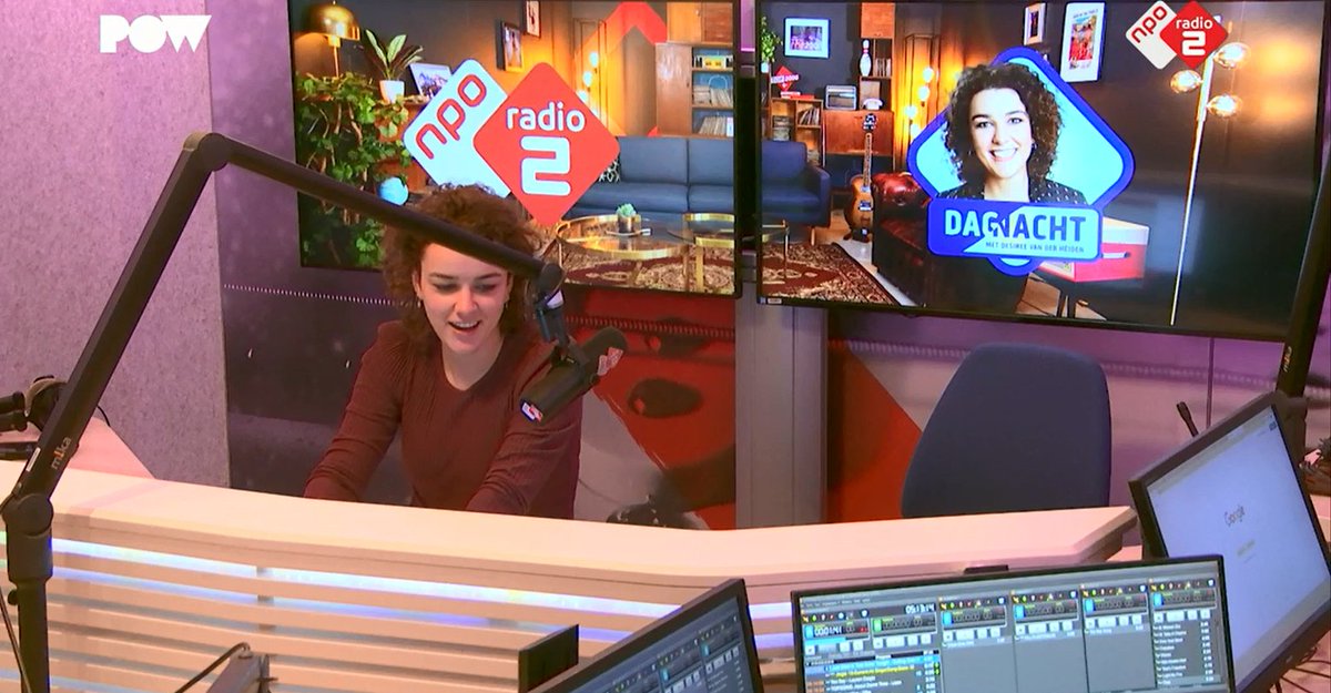 DutchRadio_NL's tweet photo. Desiree van der Heiden met DagNacht bij PowNed op NPO Radio 2 https://t.co/06WaFBI5Ib https://t.co/VM8PIitBCM