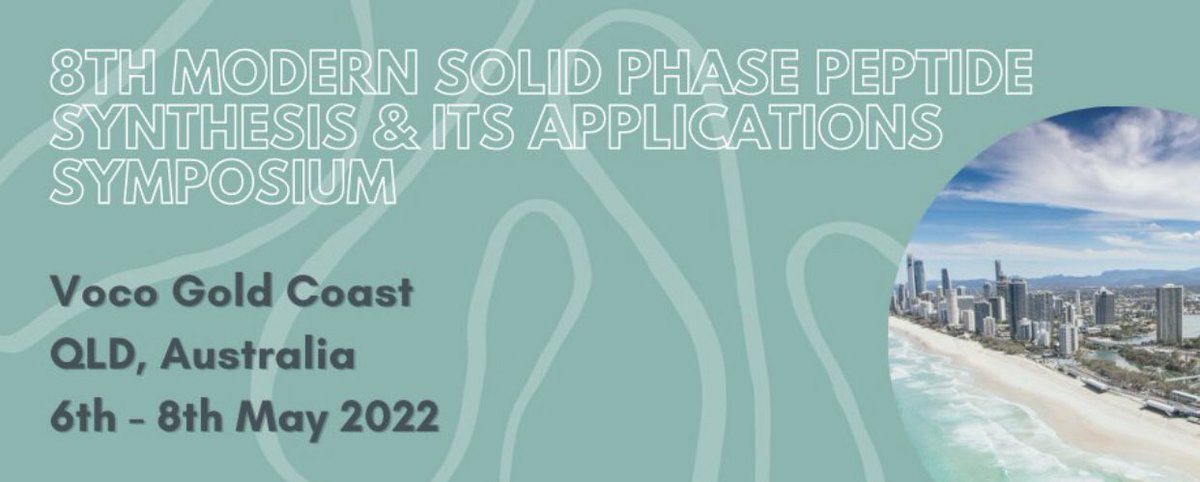 AusPeptide's tweet photo. Whether you are joining us for the Solid Phase Peptide Symposium tomorrow, waiting to join us on Sunday for #AusPeptide2022, or if you will be there for both, we are READY! 🤗😁See you on the Gold Coast! https://t.co/cYDYVk8luY