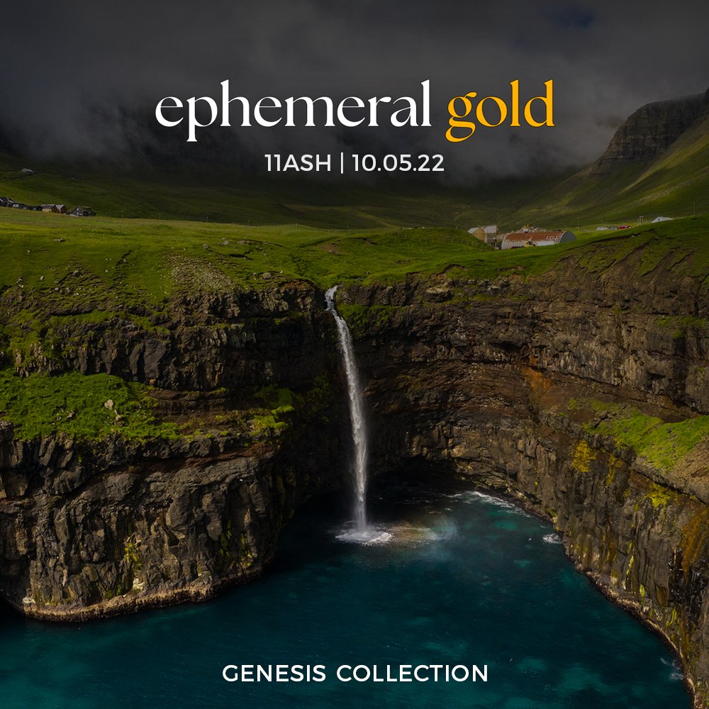 JordenTually's tweet image. Ephemeral Gold (My Genesis Collection)

10.05.22 on Opensea
3 Pieces (drone videography)
66 Editions Total, 22/Piece
11 $ASH  //  #WeAcceptAsh

ART REVEAL in the thread  🧵 below
