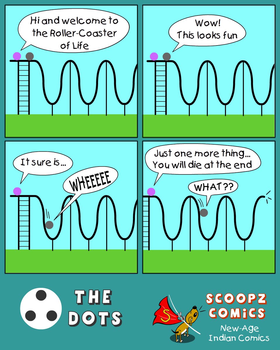ScoopzComics's tweet photo. Enjoy while it lasts! #life #humans #thedots #scoopzcomics https://t.co/2hF5rdrfnQ