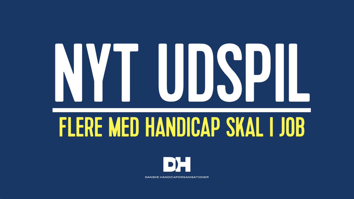 Danmark mangler arbejdskraft. Og vi har en historisk god chance for at få flere med handicap i job.
 
Derfor er vi gået sammen med @Dansk_arbgiver om otte forslag der skal få mennesker med fx gigt, adhd og nedsat hørelse i job.

Mere om det nye udspil her
bit.ly/3sAoi87