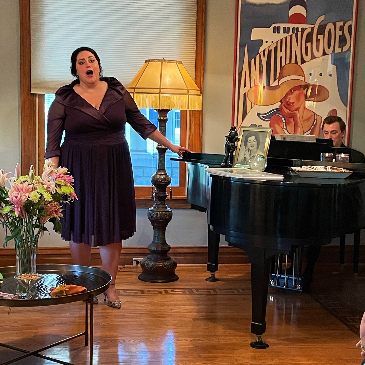 After Songs of Cole Porter, it was fun playing a house concert for Opera Edwardsville with Cole looking over my shoulder! The 2022 season will be a great fifth anniversary for OE!