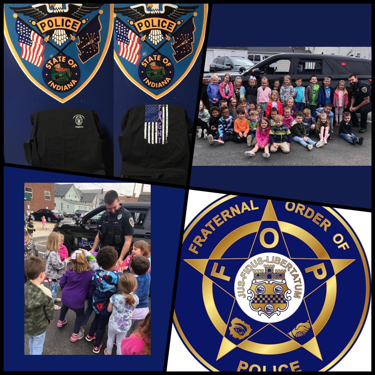 Peru Police Officer Keith Smith talking with preschoolers at MainStreet PreSchool, Peru, Indiana. #bestofthebest @PeruPd @NatPoliceAssoc @GLFOP @IndianaLawEnfo1 @BackTheLEOs #indiana @LawEnforceToday @IndStatePolice #LawEnforcement https://t.co/MbQK3q09YI