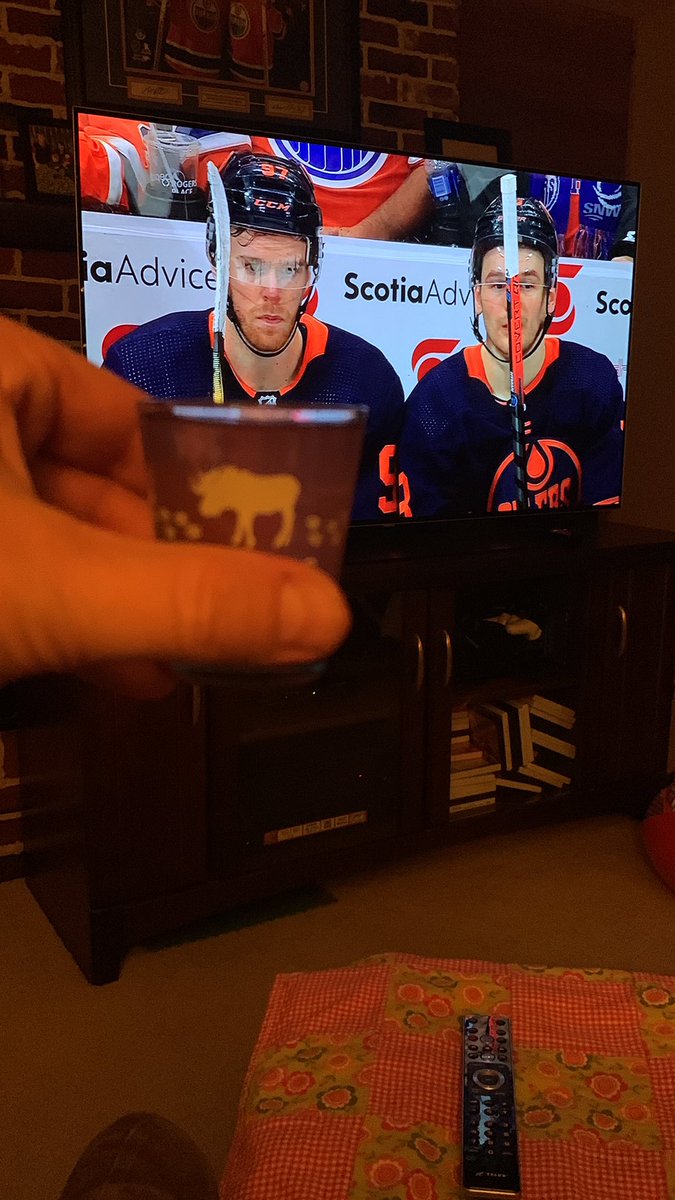 Branson_Keith's tweet photo. @spittinchiclets Do I get to take the shot even if there’s no more Oilers PP goals? #pinkwhitney #NewAmsterdam https://t.co/jyoxxmPh8u