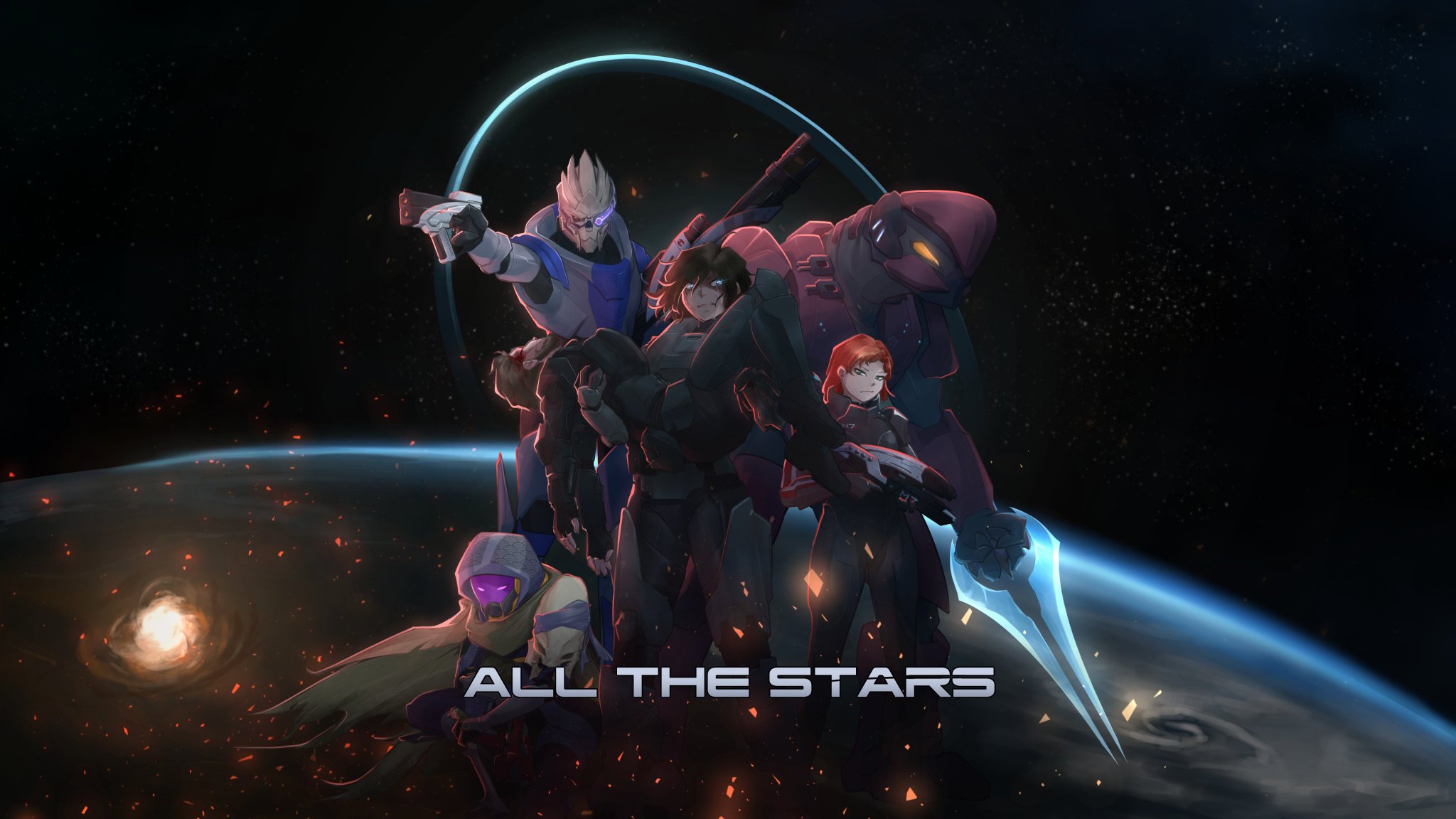 Luzaitis on Twitter cover art for All The Stars, a Mass