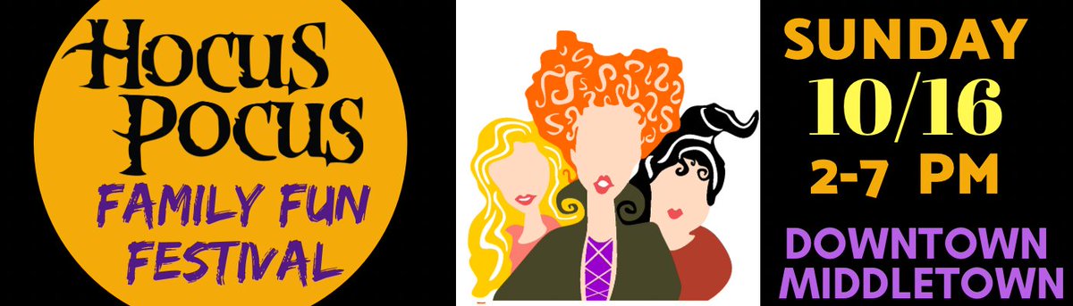 New on the Downtown Middletown App!
Hocus Pocus Family Fun Festival - downtownmiddletown.cloud/hocus-pocus-fa…