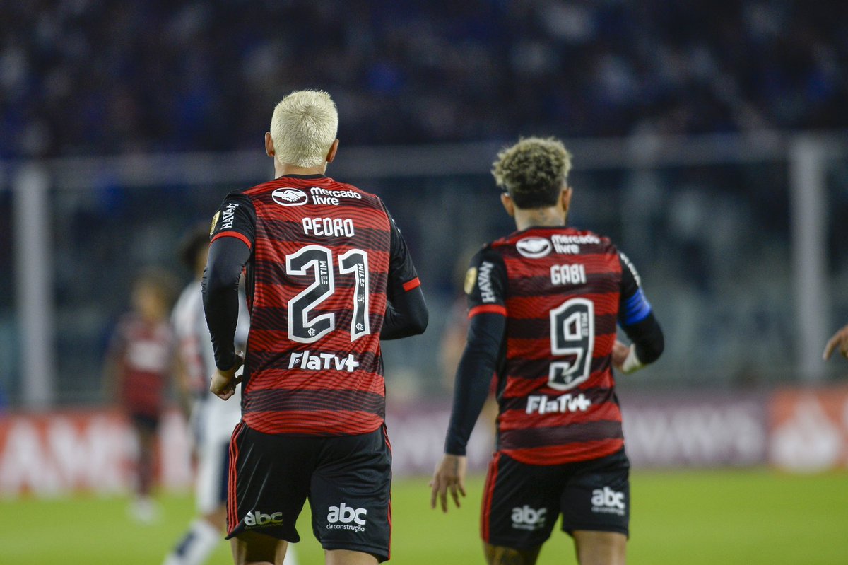 Flamengo's tweet photo. Que frieza, meu artilheiro! @Pedro9oficial foi muito importante na partida de hoje e marcou mais um com o Manto Sagrado! ⚽️🥅

#VamosFlamengo

📸 @mcortesdasilva8 / CRF https://t.co/o1ZDDhplQs