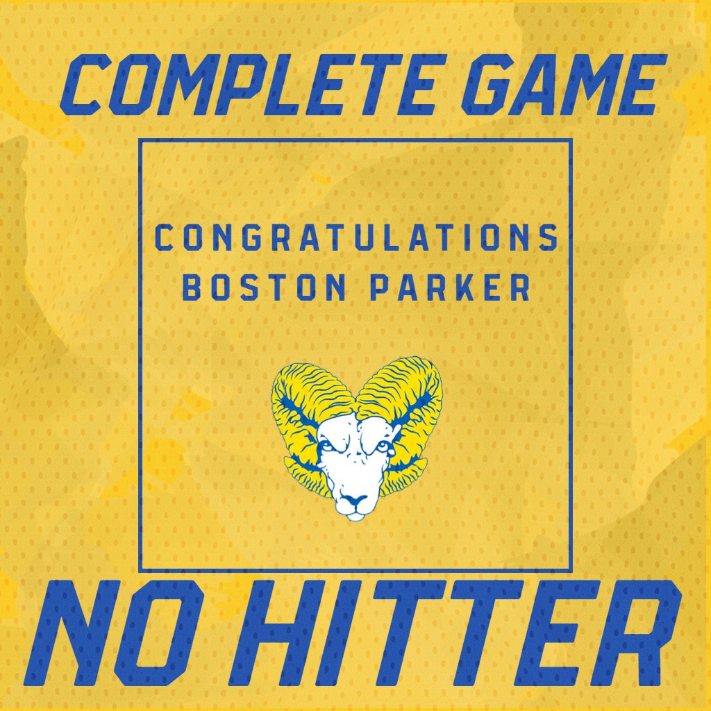 A special night for JV baseball as they defeat Fairfax 9-0 at home, Boston Parker tosses a Complete Game, No Hitter for the Rams! #Hornsup #Oneteam