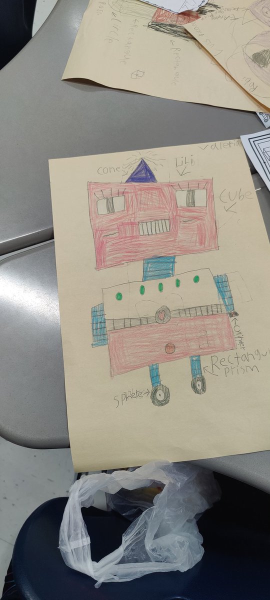 ChozetM's tweet photo. Robot blueprint ready!!! #clevelandisd #cottonwood #mathmagic #herewegrowagain https://t.co/Xi4rmogN06