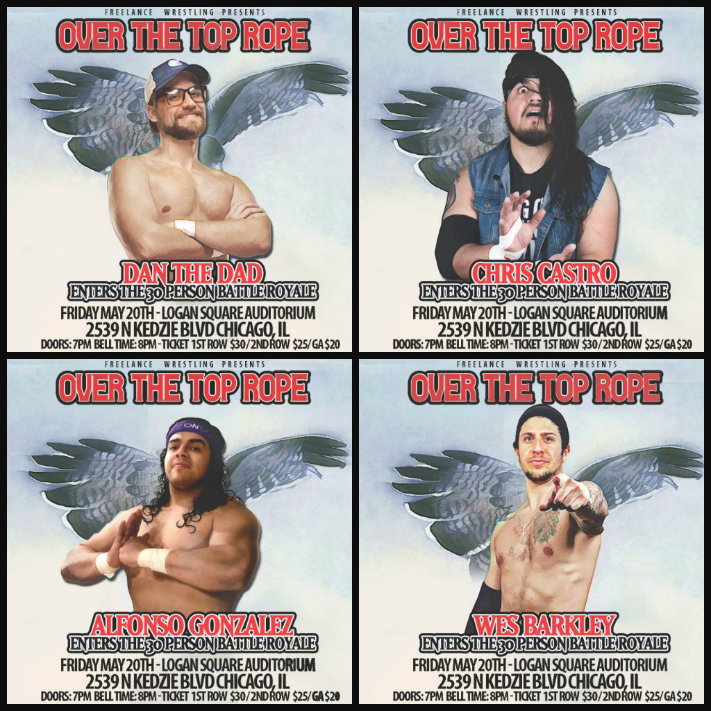 FreelanceWres's tweet image. Double Announcement!

Tag Match:
GPA/Laynie v Shazza/Effy

Battle Royale Participants:
Dan The Dad
Chris Castro
Alfonso Gonzalez
Wes Barkley

Tix: freelancewrestling.com

Logan Square Auditorium
2539 N Kedzie Blvd

Doors: 7pm
Bell: 8pm

Streaming LIVE on IWTV.LIVE!