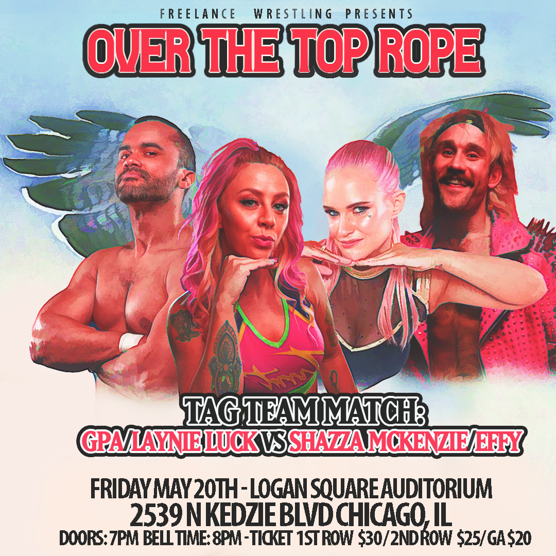FreelanceWres's tweet image. Double Announcement!

Tag Match:
GPA/Laynie v Shazza/Effy

Battle Royale Participants:
Dan The Dad
Chris Castro
Alfonso Gonzalez
Wes Barkley

Tix: freelancewrestling.com

Logan Square Auditorium
2539 N Kedzie Blvd

Doors: 7pm
Bell: 8pm

Streaming LIVE on IWTV.LIVE!