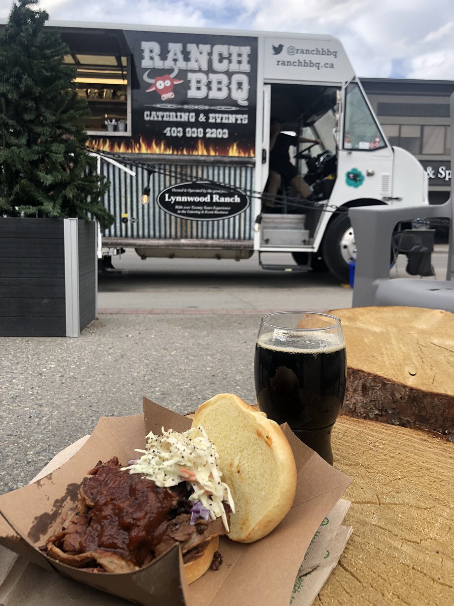 Stopped in <a href="/HubTown_Brewing/">Hub Town Brewing</a> on my for a beer and delicious BBQ brisket sandwich from <a href="/RanchBBQ/">Ranch BBQ</a>.