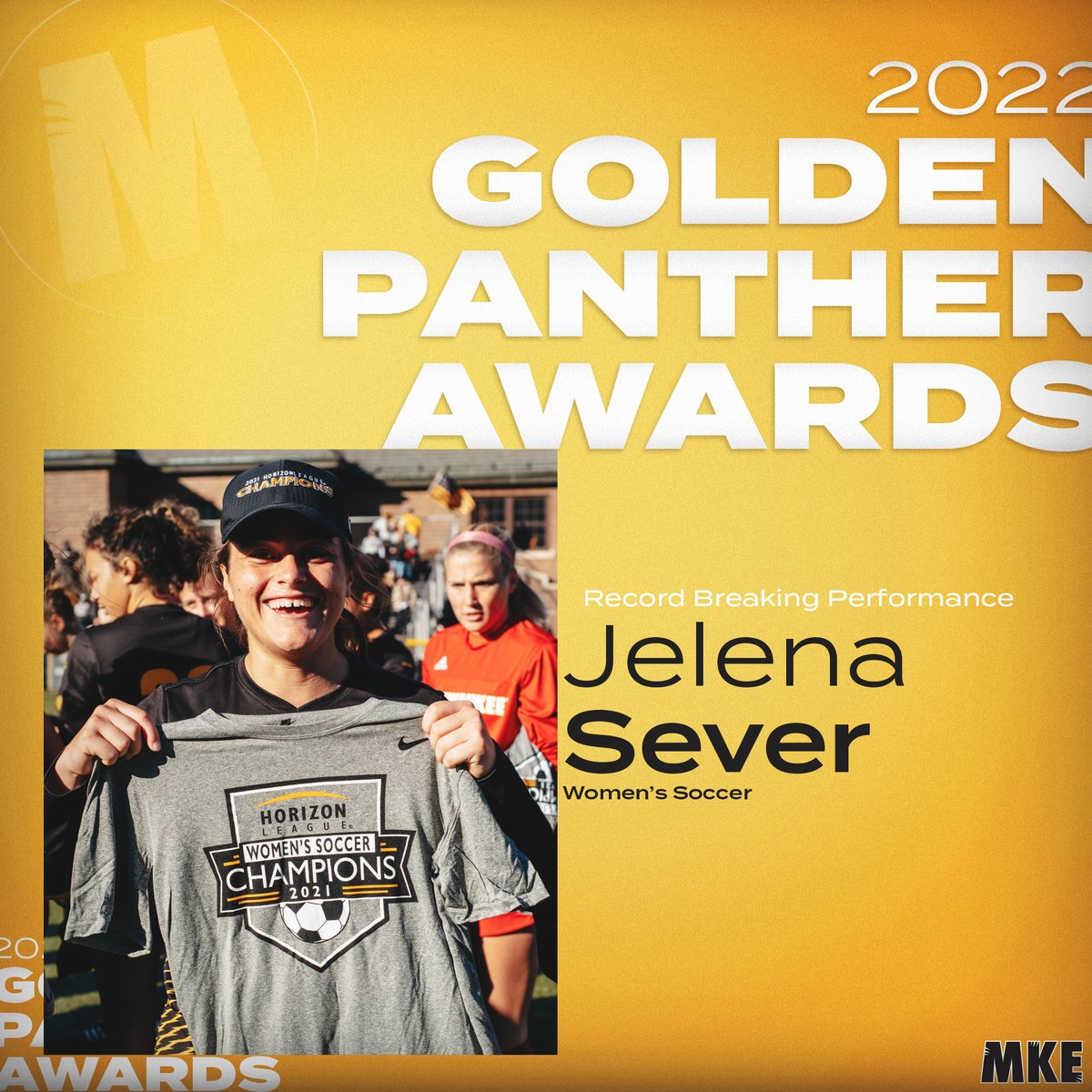 MKE_Academics's tweet photo. @severjsoccer Record breaker‼️ @MKE_WSoccer 

#2022GoldenPanthers | #UnitedWeRoar https://t.co/wC6h1PO51L