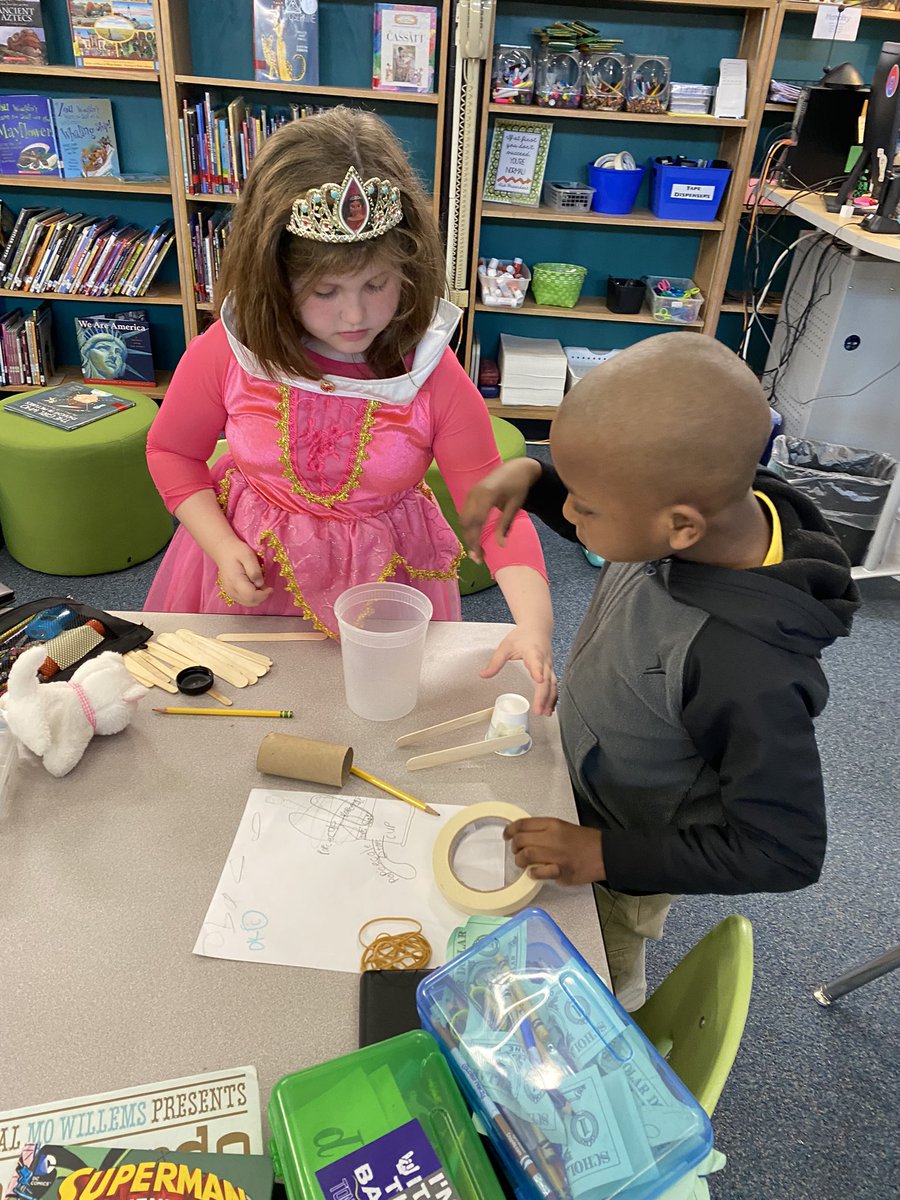 EasternES_Reads's tweet photo. While our PreK Gardeners have been building fences to keep the rabbits out, our first grade friends have been planning how to launch rabbits OVER the fences. Stay tuned to find out how successful they were! #munchamunchamuncha #ekd_reads @candacemFleming https://t.co/ndDXE9dq52