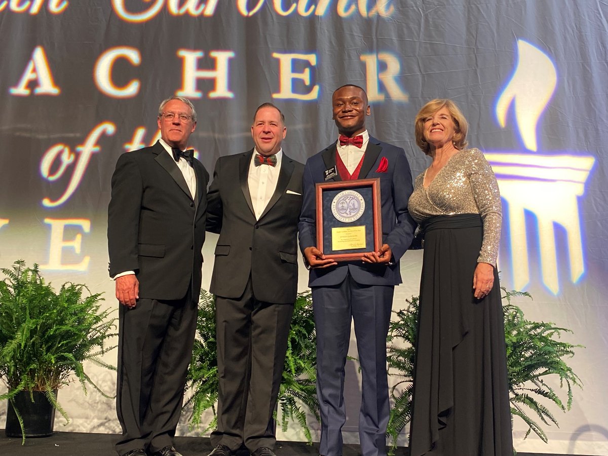 EducationSC's tweet photo. Congratulations to Deion Jamison of @LegacyEarlyC in @SCPCSD, the 2023 South Carolina Teacher of the Year! #SCTOY
Full release: https://t.co/5oktY0kiFJ https://t.co/LvWQUYCTTq