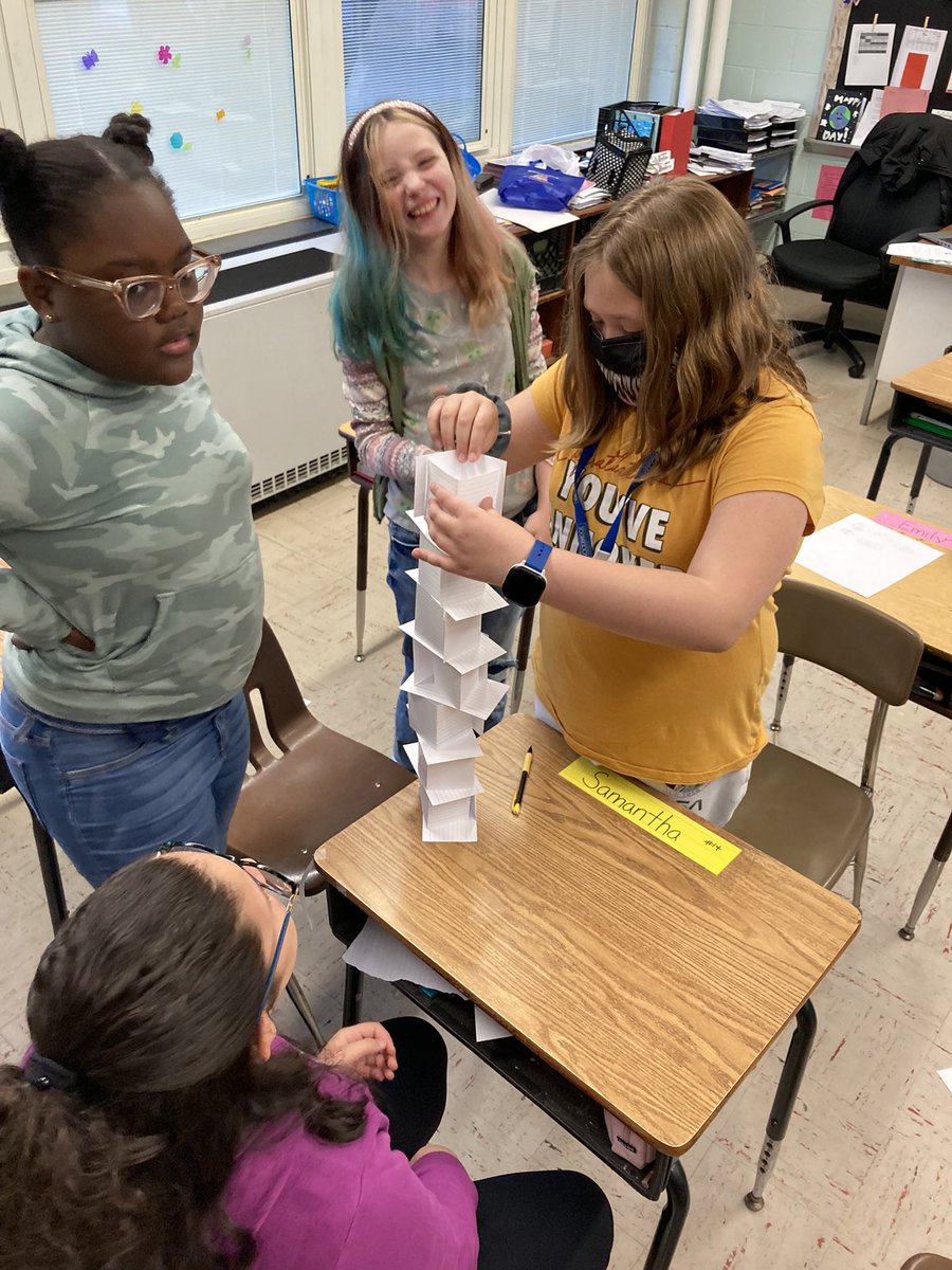 Thank you <a href="/CounselorSaid/">Mrs. Said</a> for this great lesson on perseverance! We persevered in this activity of building an index card tower while also practicing teamwork! <a href="/25Lafayette/">Lafayette Estates School #25</a>