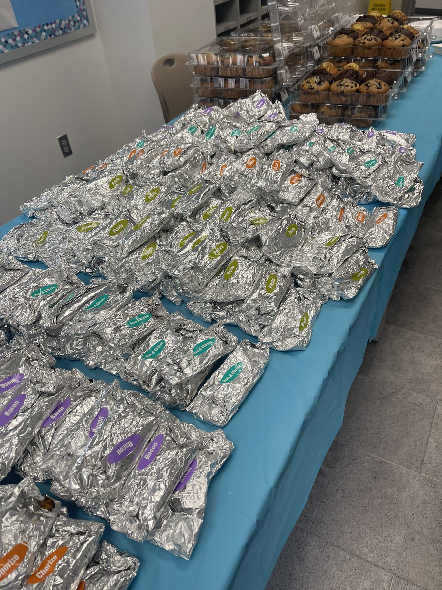 Huge Thank You to our sister school Woodcreek Junior High for the yummy staff breakfast today!!