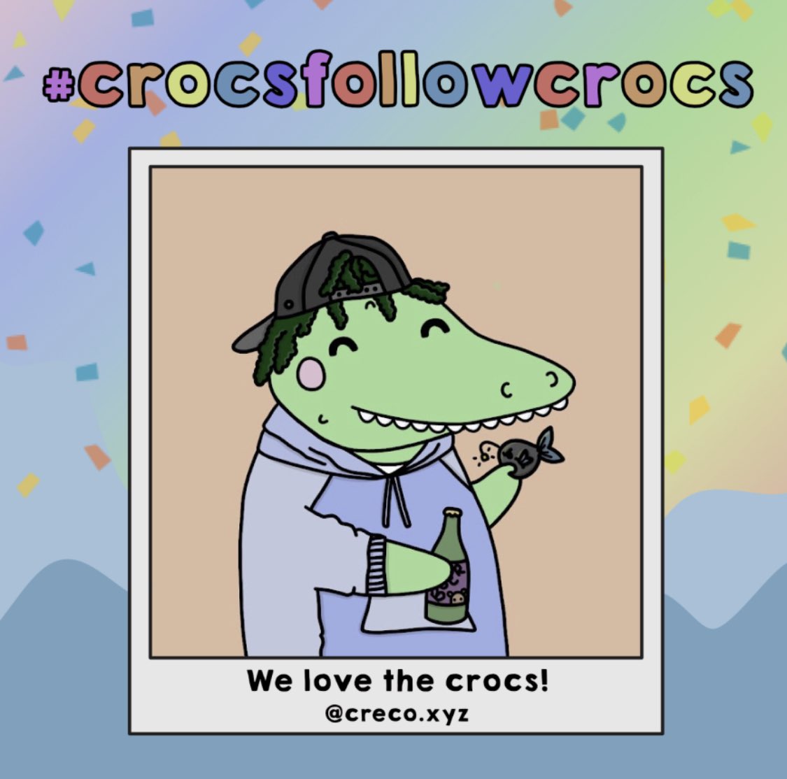 Nadanuffnfts's tweet photo. It’s an even better day to follow crocs #crocsfollowcrocs https://t.co/0nT3f2J0PD