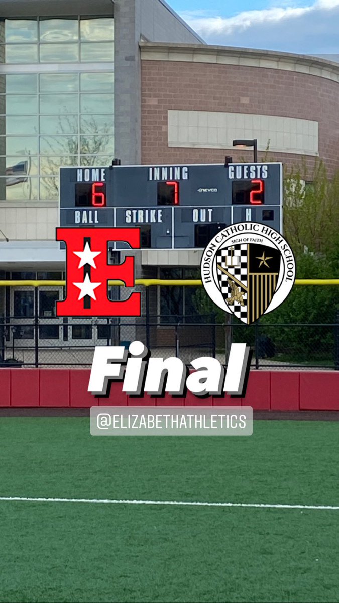 ElizabethHS_SB's tweet photo. It’s final! EHS 6, Hudson Catholic 2. 
Gabby Duran: 3-3, 2 1b, 2b, 1BB, 1 RS, 1 RBI; 7 IP, 5 hits, 1 ER
Sabrina Ferreira: 2-3, 2 1b, 1BB 1 RBI
Makayla Lecky: 2-3, 1BB, 1 HR, 2b 
Brianna Borga: 1-2, 2 rs, 1RBI, 1BB
@ElizabethAthle1 @SimeonPincus @BrianBobal @HSSportsNJ https://t.co/tAwWLdVMXN