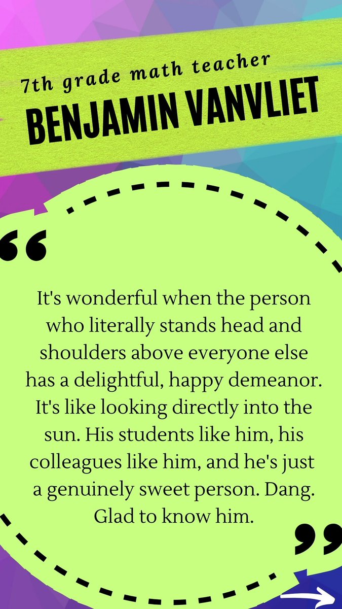 scs_ptsa's tweet image. #SCSTeacherShoutOuts #SCSTAW2022 
It&apos;s Benjamin VanVliet!