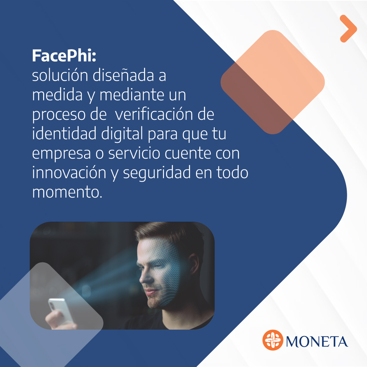 MonetaTechMx's tweet photo. En Moneta estamos comprometidos con ofrecer soluciones digitales como FacePhi y que están diseñadas para adaptarse a las necesidades de cada cliente. 

Conoce más de la plataforma de verificación de identidad digital en: https://t.co/nZF5Pb551E https://t.co/gzORO201YP