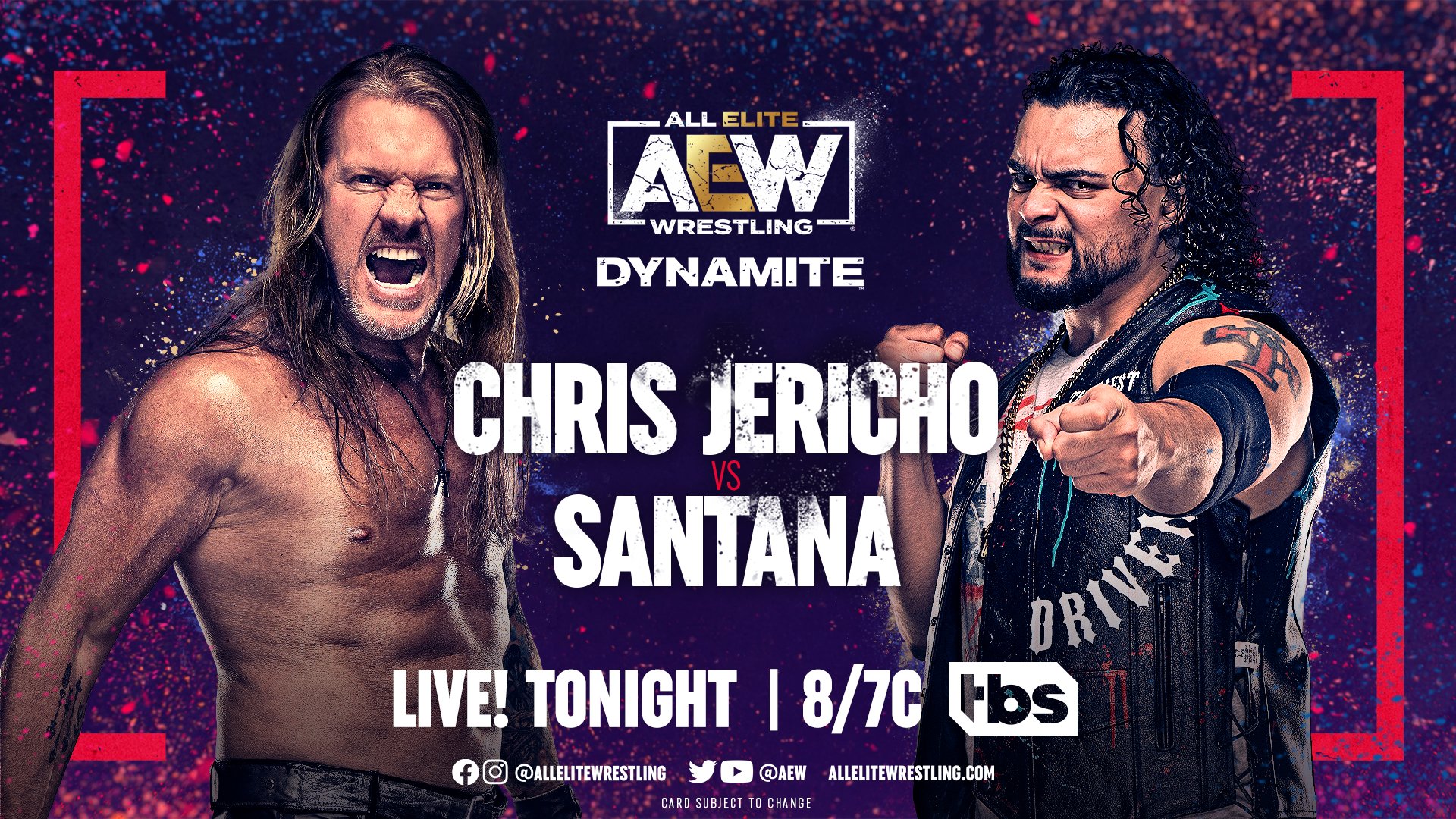 Wrestling Observer on Twitter: "#AEWDynamite live results: Chris Jericho vs. Santana https://t.co/nrLvT94oXH https://t.co/owumS567gN" / Twitter
