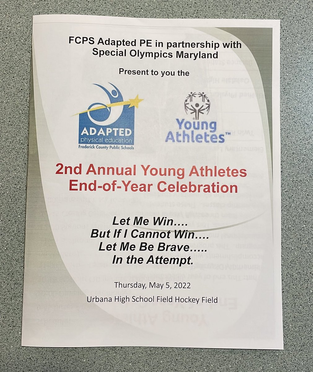 FCPSAdaptedPE's tweet photo. Can’t wait 4 our 2nd Annual Young Athletes Field Day. This year we ➕HS #UnifiedPAL who will run the stations 4 the ES #Learning4Life Ss. Thanks to SOOO many people 👀⬇️ 4 making this day possible! @FCPSMaryland @FCPS_ElemHPE @BGHEPE @TroyDKeller @SpecialFCPSEd @FCPSExecDir_CII https://t.co/LLafMqmxaZ