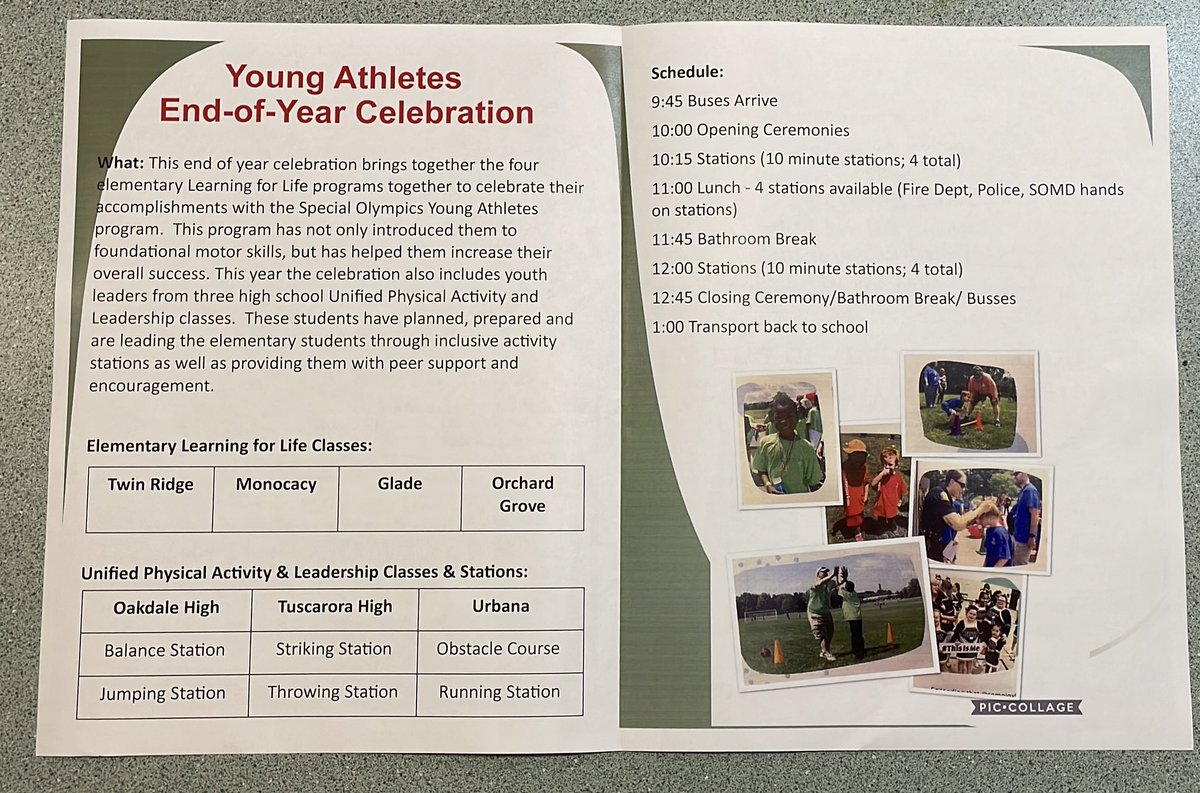 FCPSAdaptedPE's tweet photo. Can’t wait 4 our 2nd Annual Young Athletes Field Day. This year we ➕HS #UnifiedPAL who will run the stations 4 the ES #Learning4Life Ss. Thanks to SOOO many people 👀⬇️ 4 making this day possible! @FCPSMaryland @FCPS_ElemHPE @BGHEPE @TroyDKeller @SpecialFCPSEd @FCPSExecDir_CII https://t.co/LLafMqmxaZ