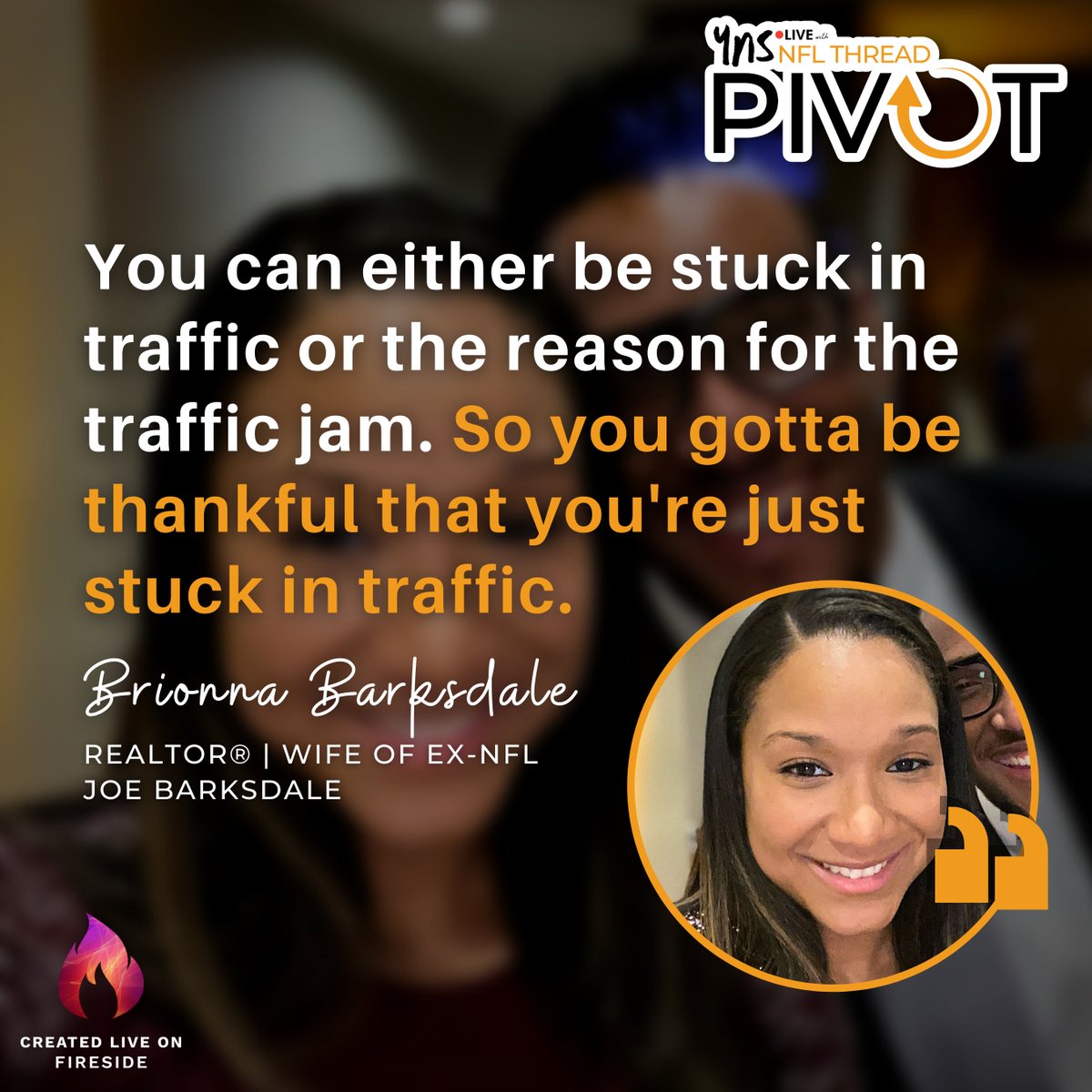 iamjuliethahn's tweet photo. Listen to a new episode of YNS Live w/ @NFLTHREAD PIVOT recorded on @FiresideChatApp w/ hosts @iamjuliethahn & @cynthiazordich feat Joe & Bri Barksdale @jbdale72
https://t.co/mbT8QRizVC
#podcast #storytelling #motivation #YNSlive #NFLthread #PIVOT #autism #singer #songwriter https://t.co/Ym71INeovQ