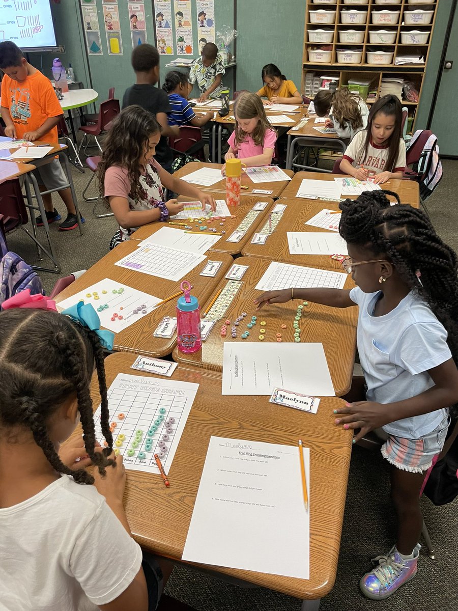 Fruit loop graphing fun. <a href="/HumbleISD_OE/">Oaks Elementary</a> #mathisfun