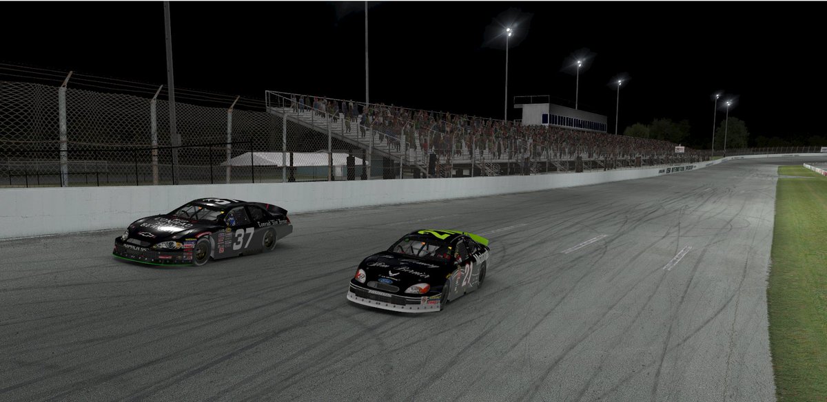 DanielRew3's tweet image. Racing has a special way of bringing people together. Tonight I had the opportunity to drive a pace lap with former teammate Robert Gray with tribute on both of our cars to Conrad "Slim" Bernier. We continue to mourn his loss as send prayers to his family during this hard time.