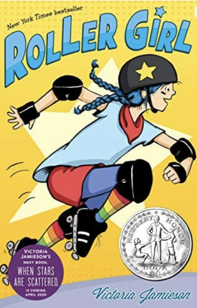 @jamiesonv She just finished reading Roller Girl, and then decided to crank up her socks on that same cold morning… #inspired #BookLover #graphicnovels