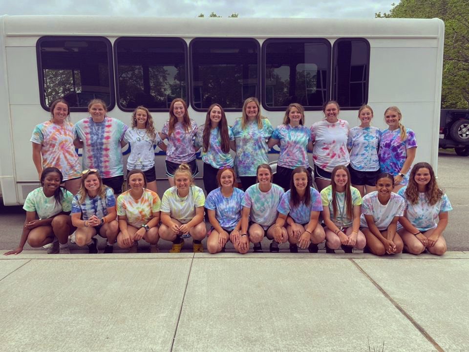 MidwayUSoftball's tweet photo. Your favorite Eagles have landed in Indiana and are ready for the River States Conference tournament 🦅💙💛 

Game 1 is tomorrow against Ohio Christian University at Championship Park in Kokomo, IN. 

#SkoEags #IYKYK #Together #RSC https://t.co/0VSAaiHN45