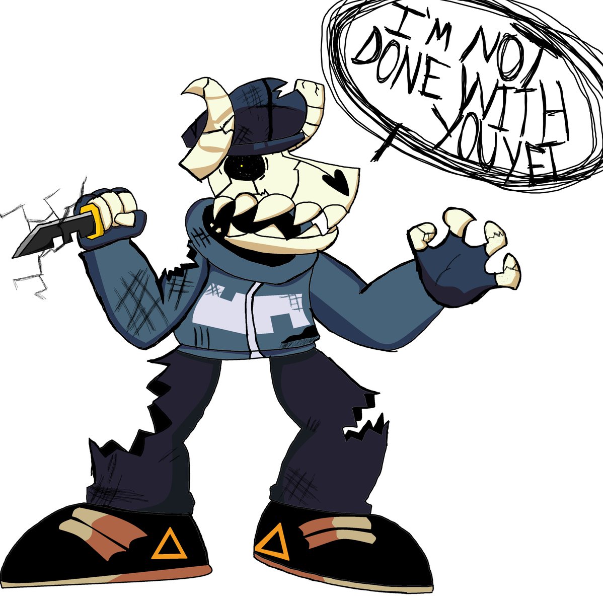 Appletimett's tweet photo. Some shit i drew on #mspaint before i moved to #krita. enjoy. #tabi #exboyfriend #starecrown #whitty #whitmore #trickytheclown #hellclown #fnf #madnesscombat https://t.co/bvHeLdg8ev