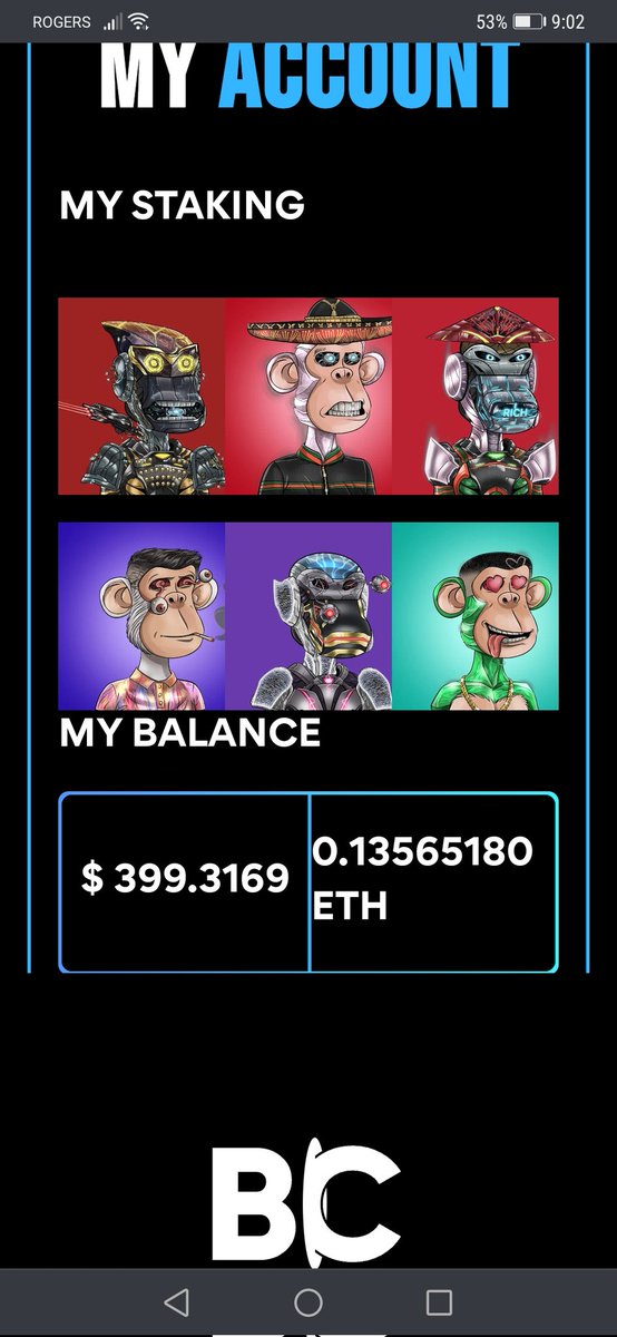 dbquark's tweet photo. Pretty sweet making passive income. #billionaireclub #bcbank
@billionclubnft #nfts #eth https://t.co/Bqokv3x7HD